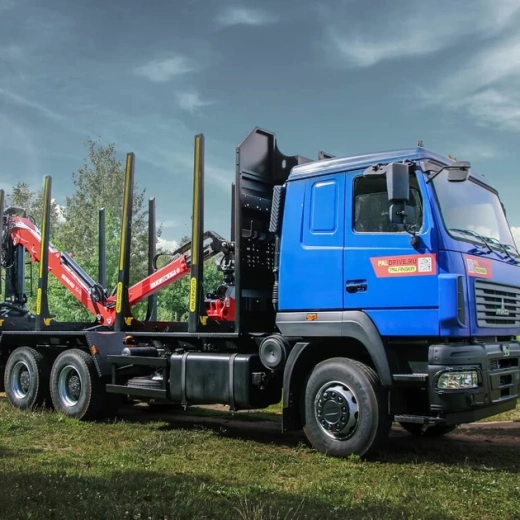 Сортиментовоз МАЗ 631228 с новым манипулятором ВЕЛМАШ 10-74