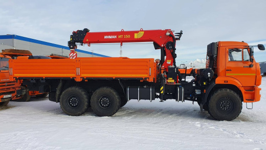 Бортовой автомобиль на шасси КАМАЗ 43118 с КМУ ИНМАН ИТ-150